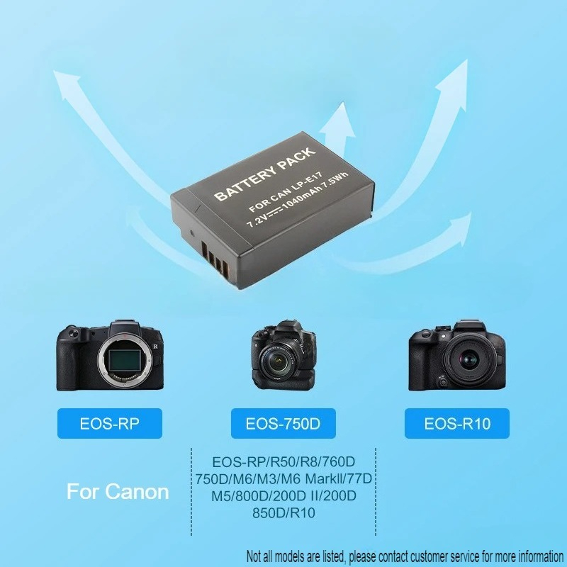 New 1040mAh LP-E17 Battery for - Canon Camera Eos R50 review and price